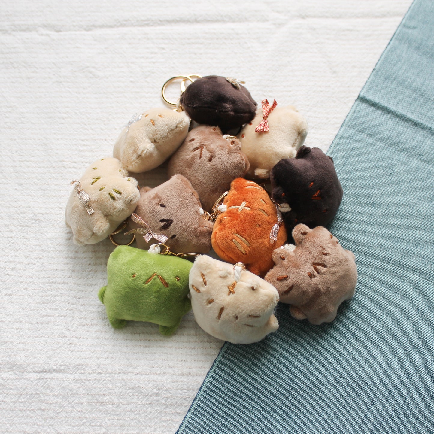 Handmade plush keychains