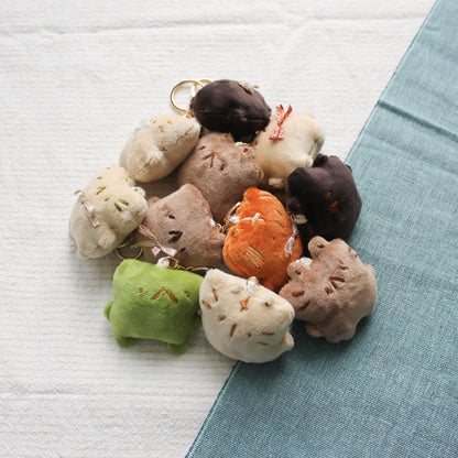 Handmade plush keychains