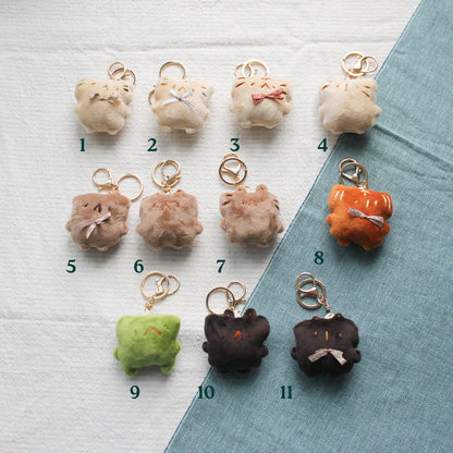 Handmade plush keychains