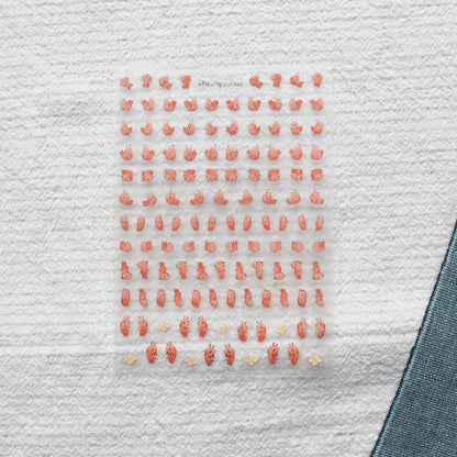Shrimptastic Planner Stickersheet