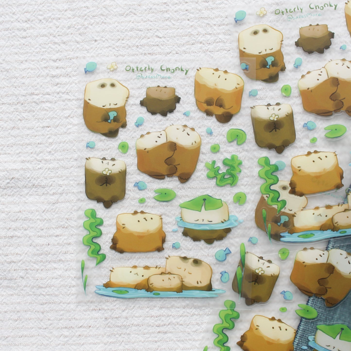 Otterly Chonky Stickersheet