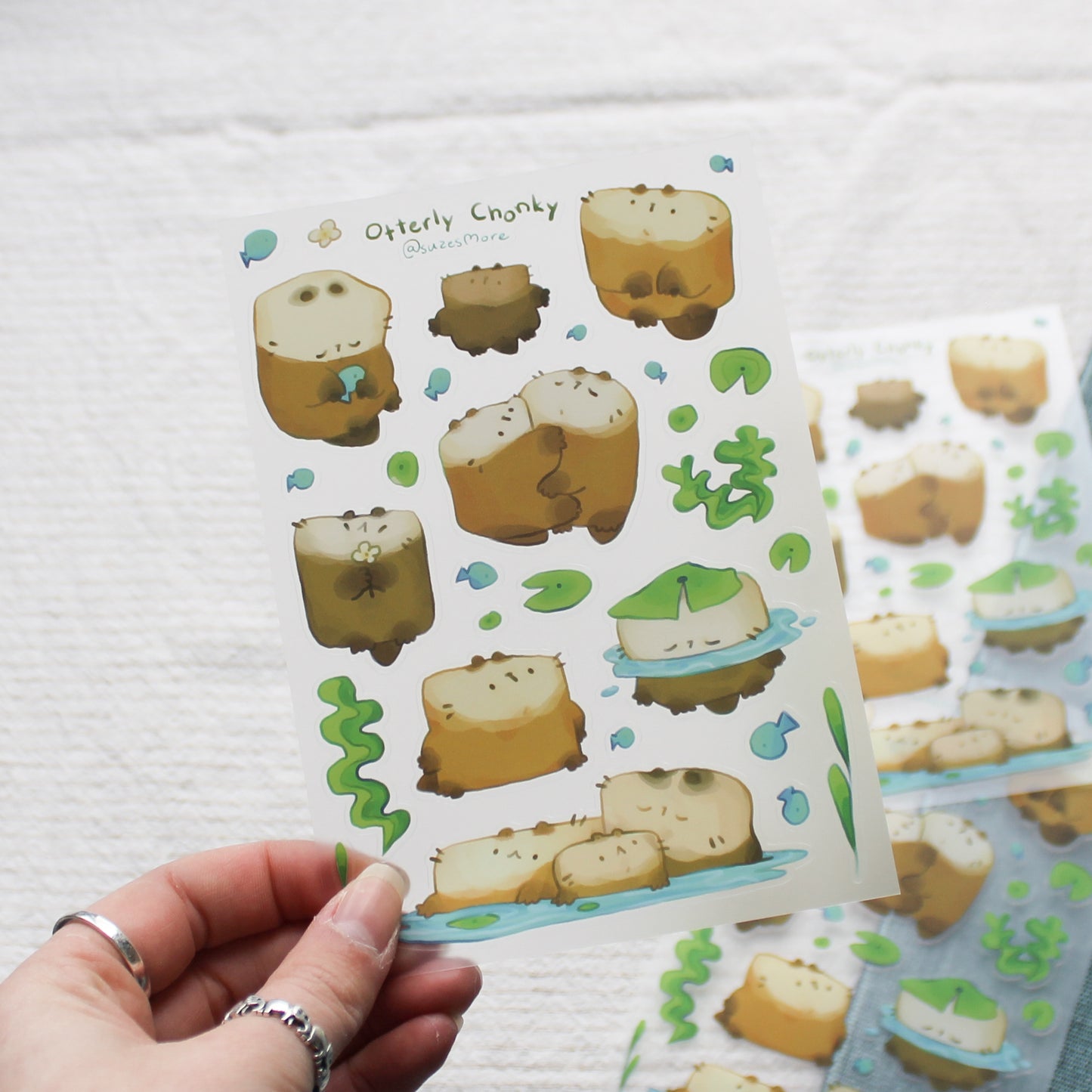 Otterly Chonky Stickersheet