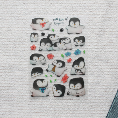 Pool Full of Pinguins Stickersheet