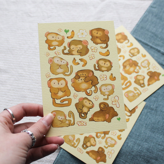Monkey Postcard