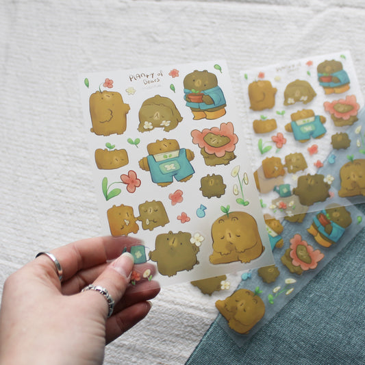Planty of Bears Stickersheet
