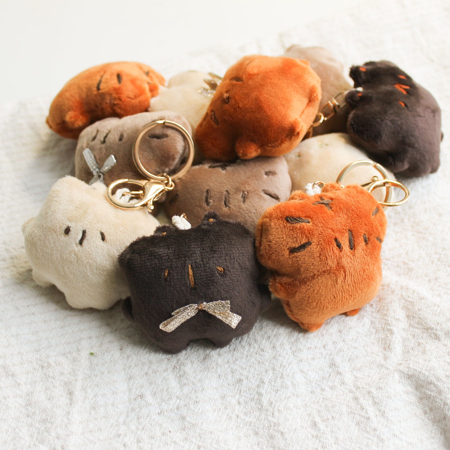 Handmade plush keychains