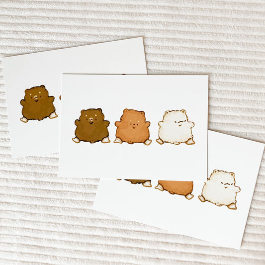 Socktastic Bears Postcard