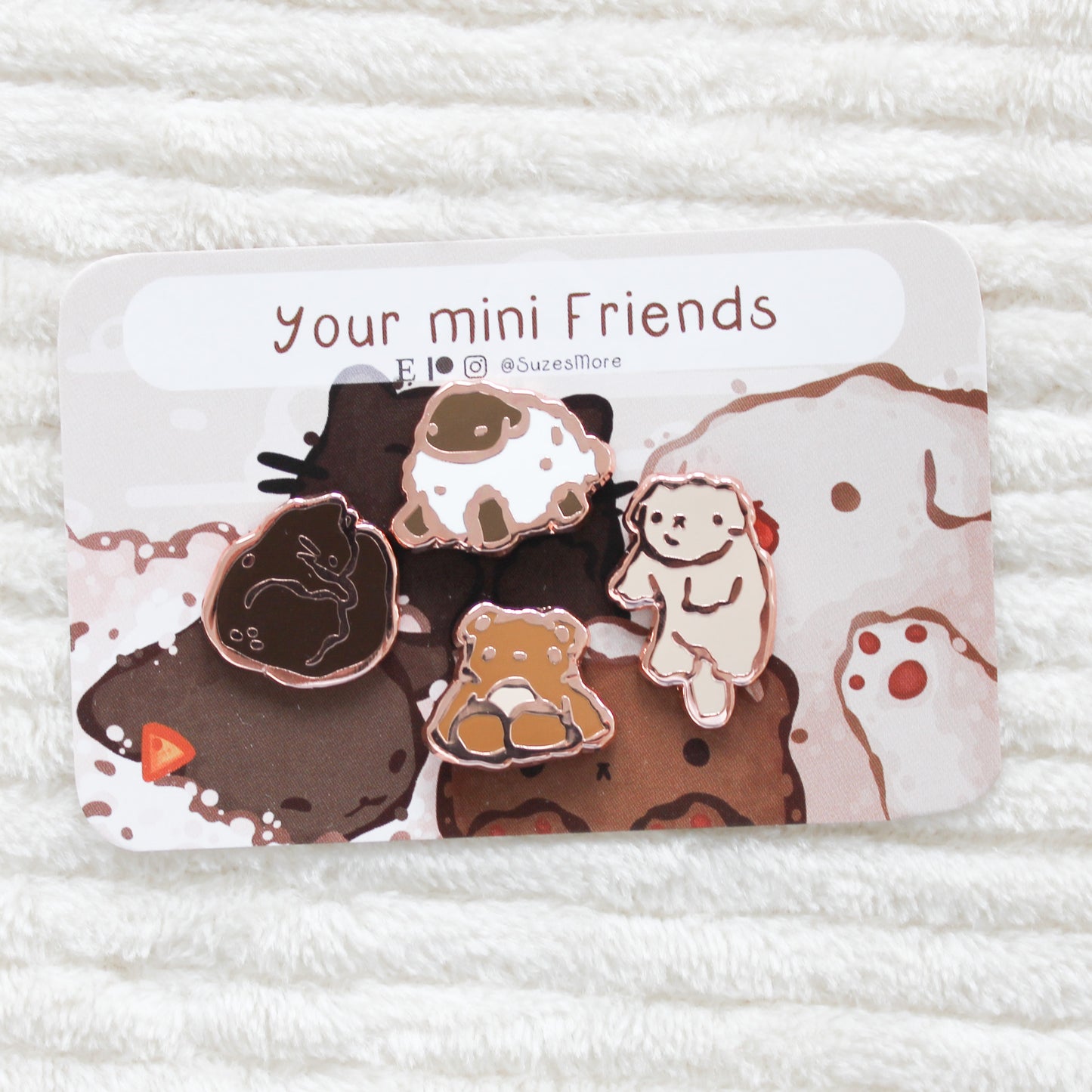 Fluffy Buddies Mini Pins