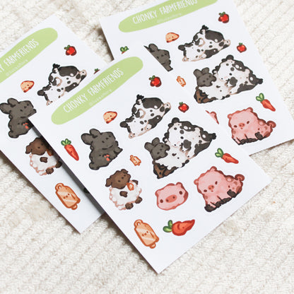 Chonky Farm Friends Stickersheet