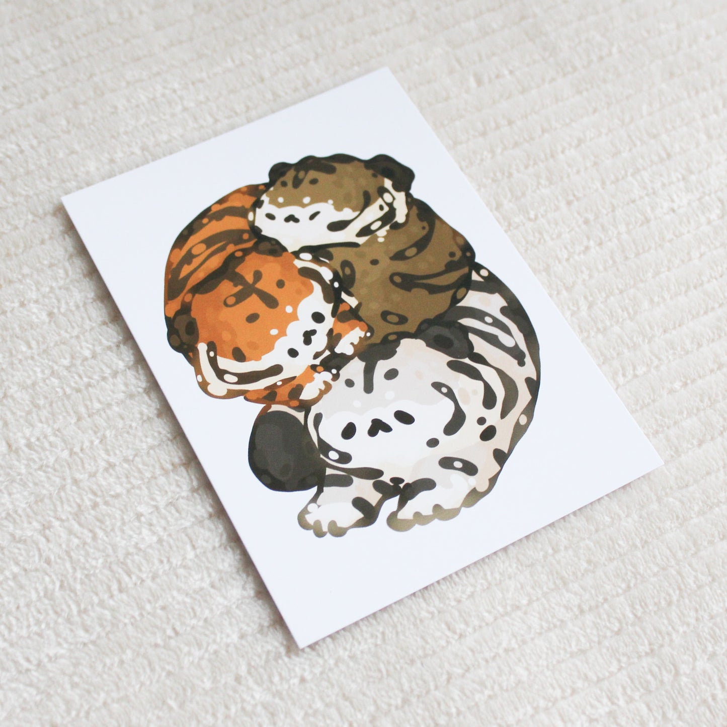 Chonky Tiger Postcard