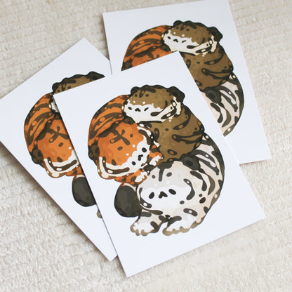 Chonky Tiger Postcard