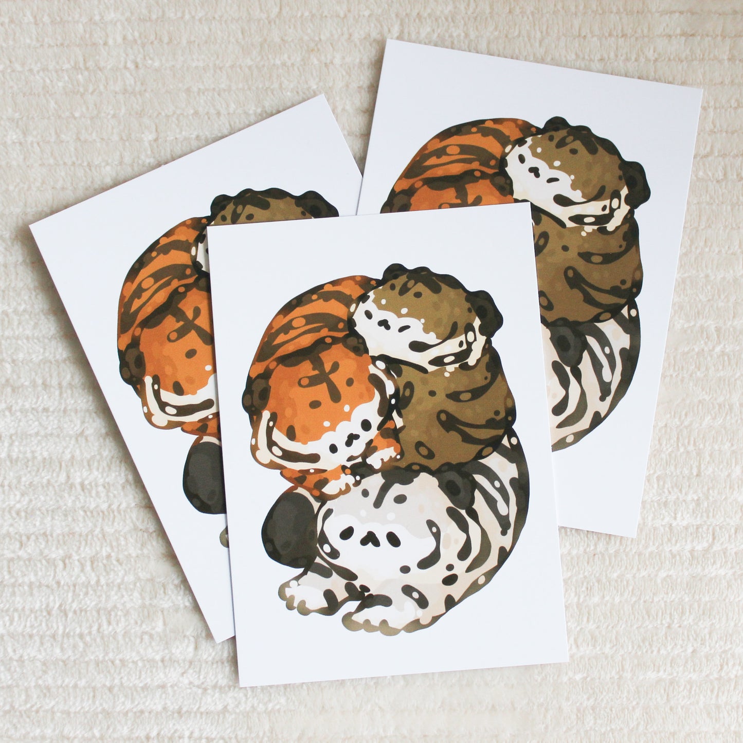 Chonky Tiger Postcard