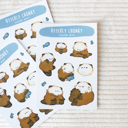 Otterly Chonky Stickersheet