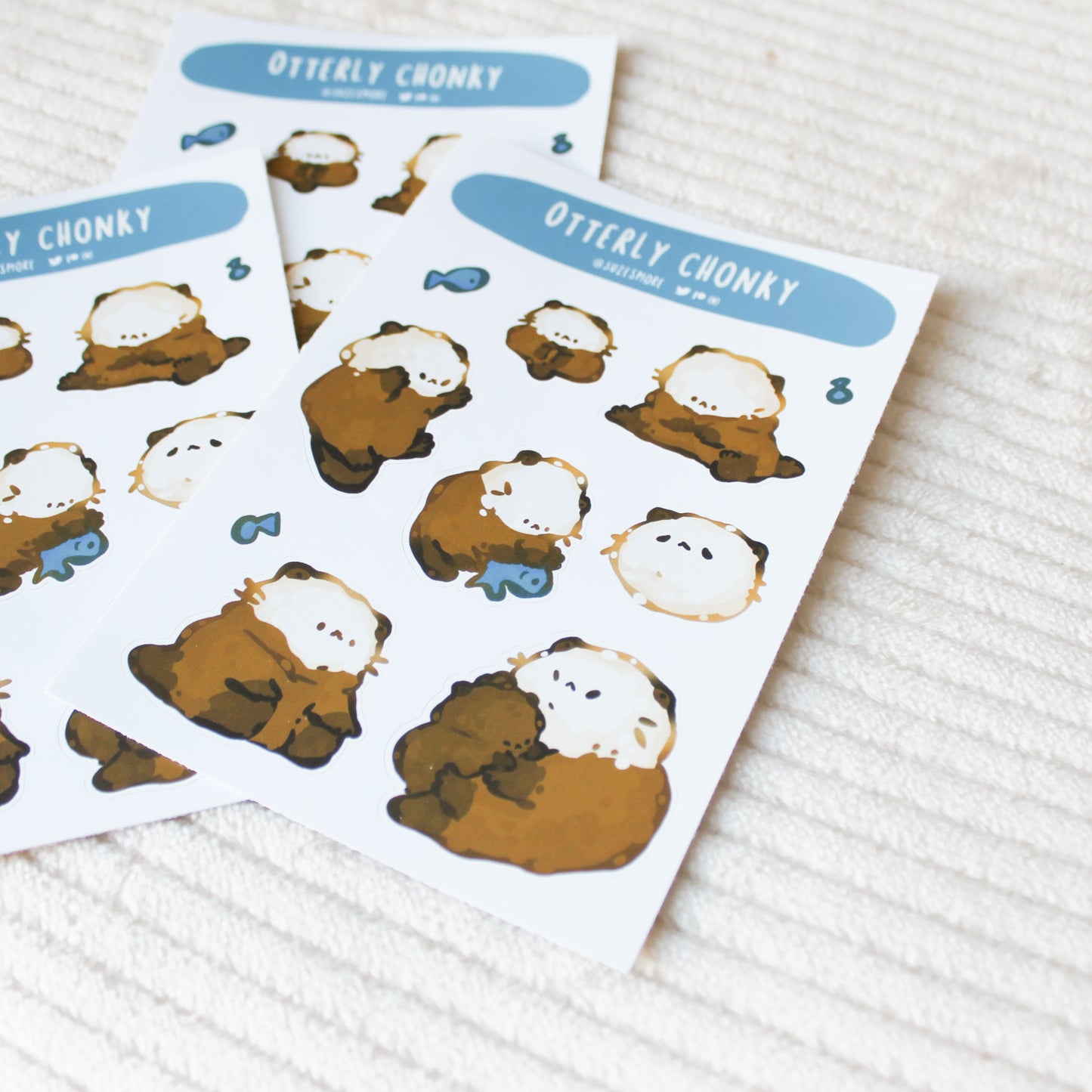 Otterly Chonky Stickersheet