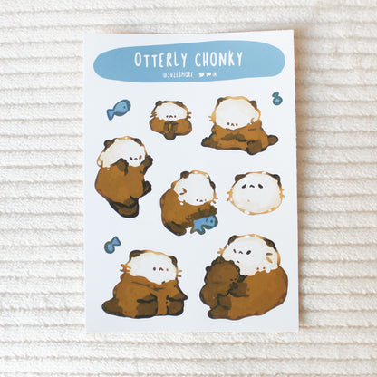 Otterly Chonky Stickersheet