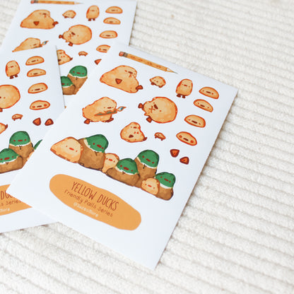 Yellow Ducks Stickersheet