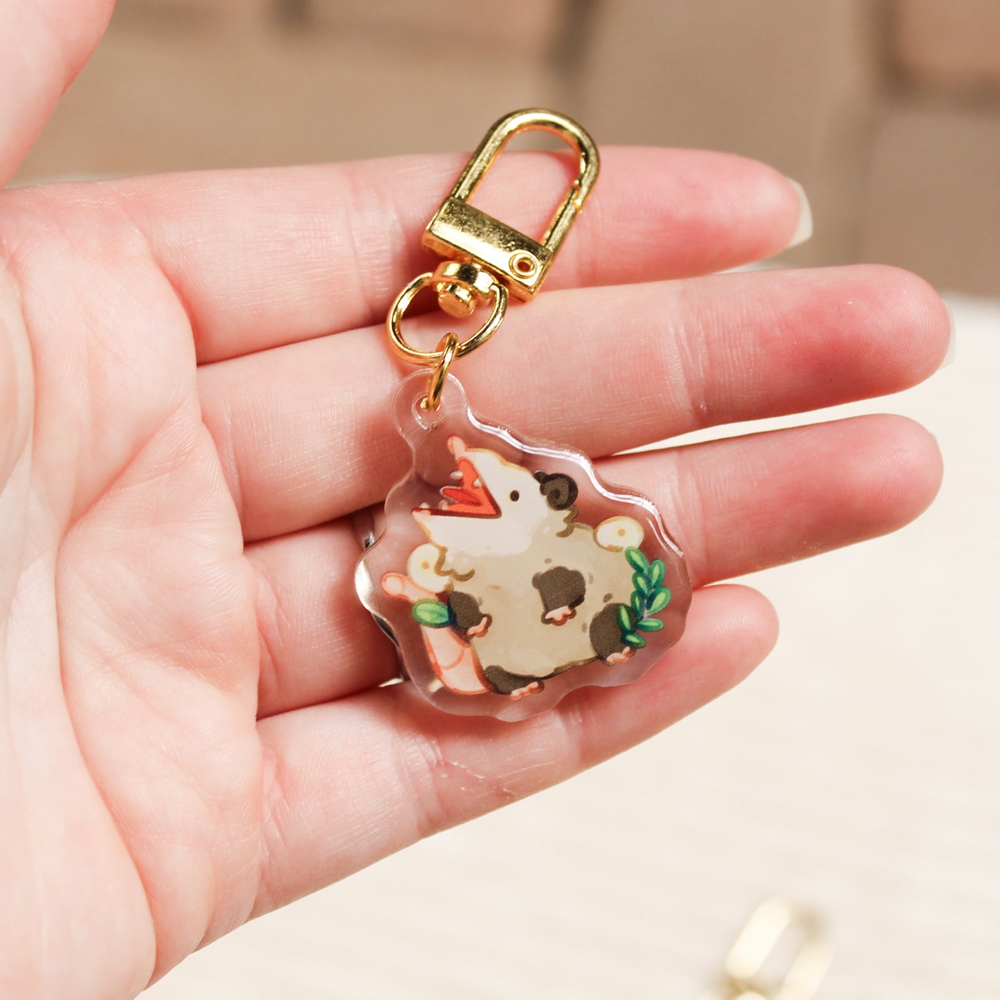 Mark the Opossum Keychain