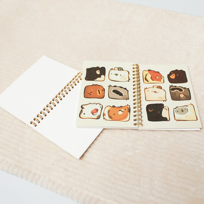 Square faces Mini Stickerbook