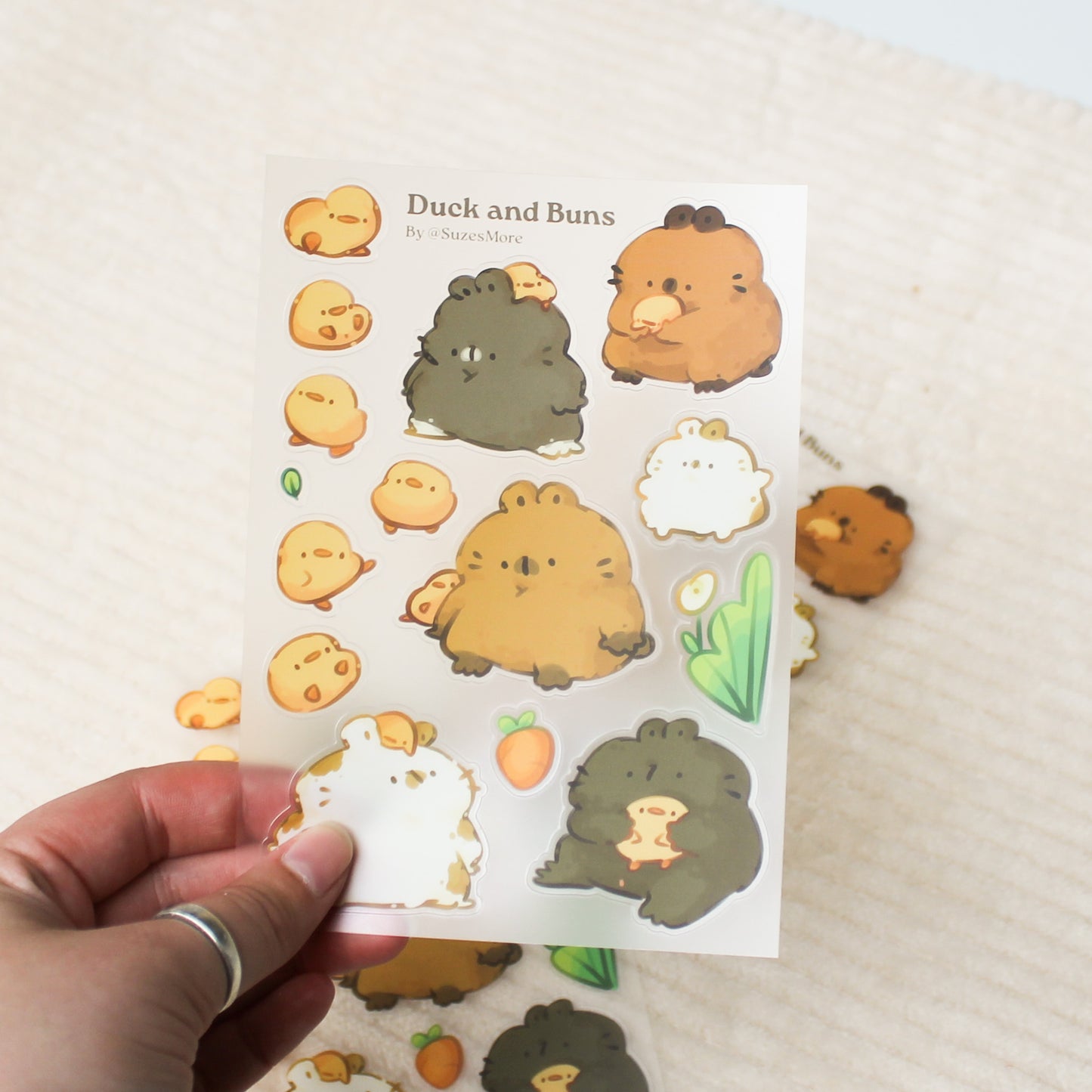 Duck and Buns Stickersheet