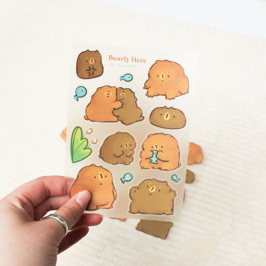 Bearly here Stickersheet