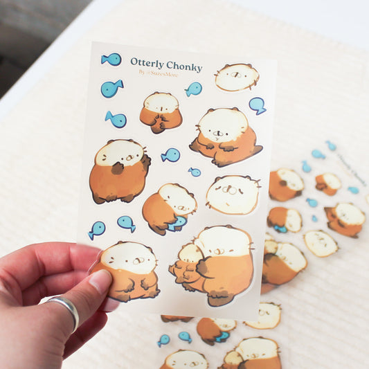 Otterly Chonky Stickersheet