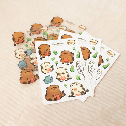 Moo Moo's Stickersheet