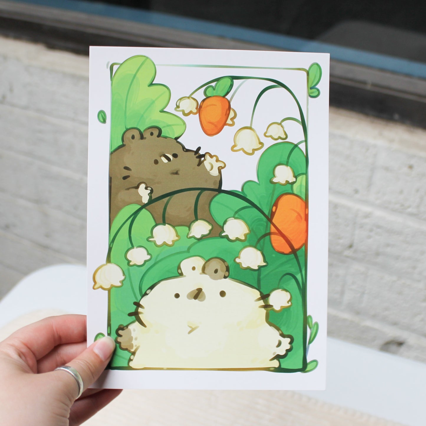 Bunnies and Raccoons | A5 prints