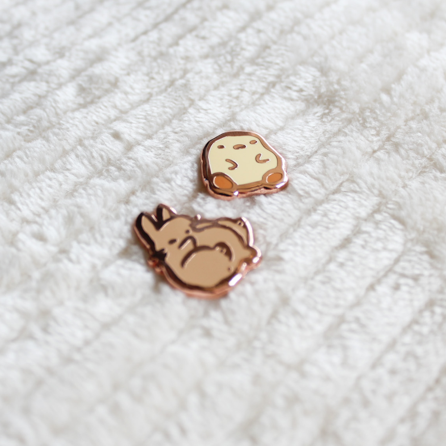 Duck and Bun Mini Pins