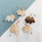 Handmade plush bunny keychain