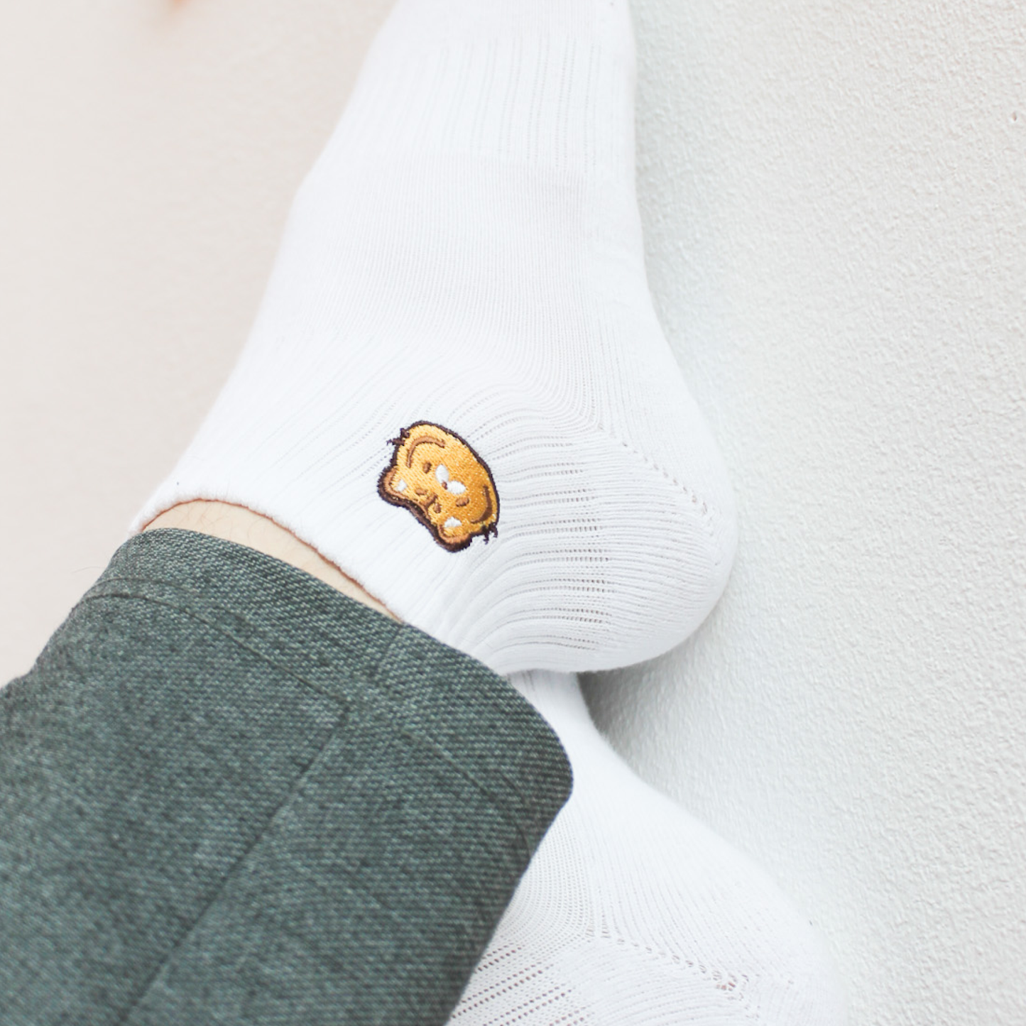 Embroidered Tiger Socks